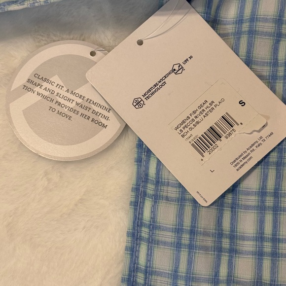 Houston Livestock Show & Rodeo Magellan Blue Plaid Pearl Snap Shirt Size Small - Picture 12 of 16